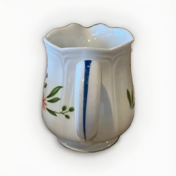 Vintage Retired Sears Country French Ironstone Sugar Bowl And Creamer Set Floral - Picture 7 of 15